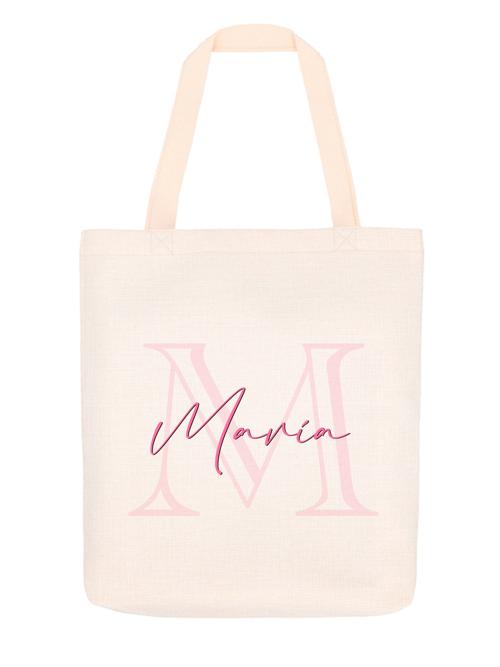 Bolso de lino con asas