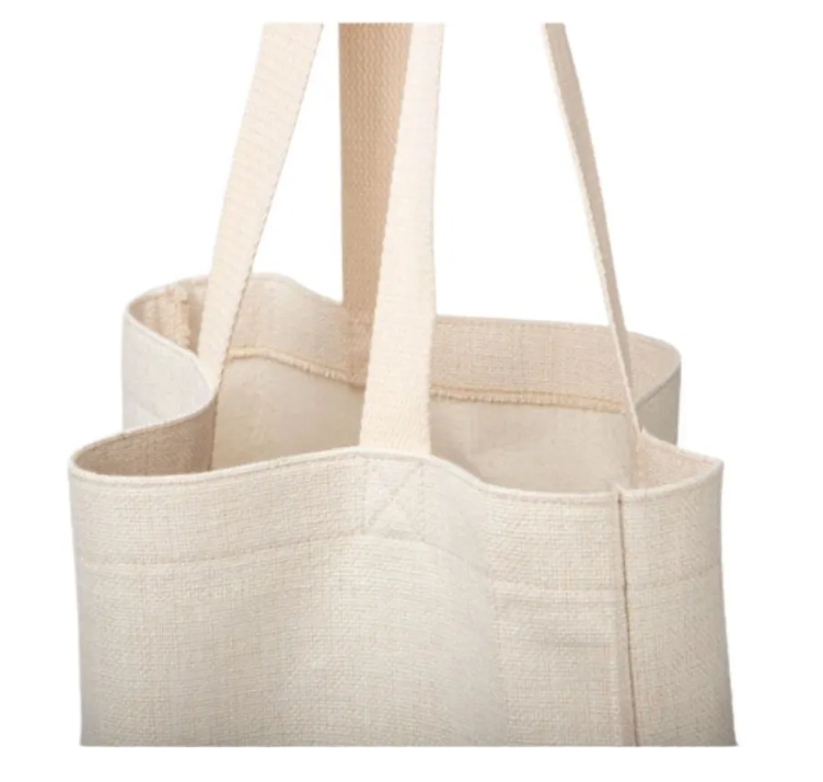 Bolso de lino con asas