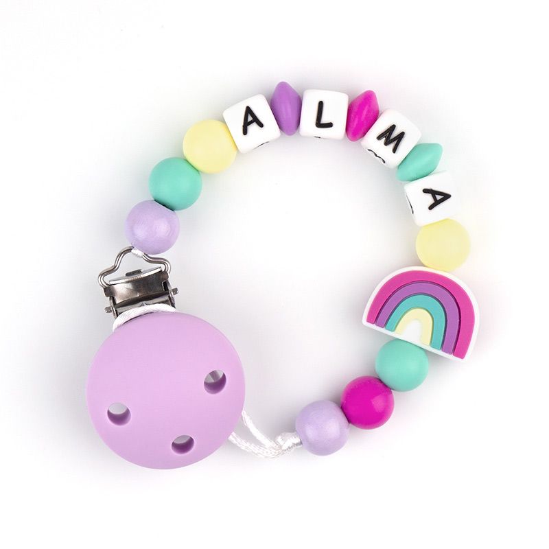 Cadenita de silicona Arcoiris Multicolor Personalizada