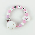 Cadenita de silicona Nube Rosa Personalizada - frontal