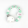 Cadenita de silicona Nube Menta personalizada Mi Pipo