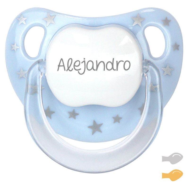 Chupete Baby Chic Azul Personalizado - frontal