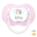 Chupete Classic Deco Unicornio Rosa Personalizado - frontal