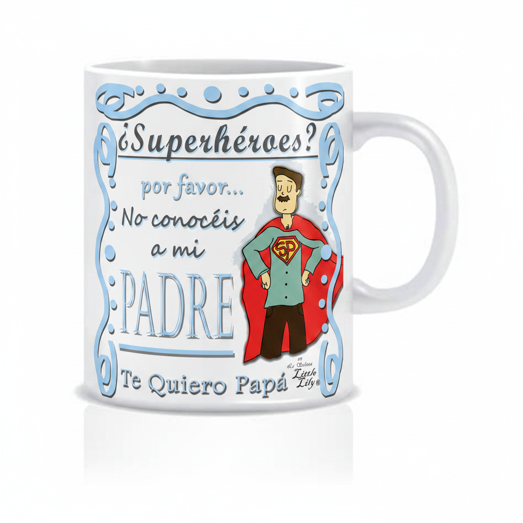 Taza con diseño Te Quiero Papá de Little Lily