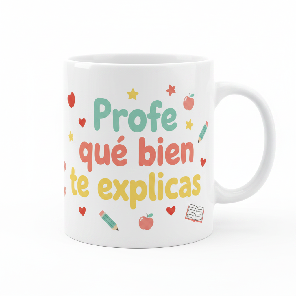 Taza para profes - Profe qué bien te explicas
