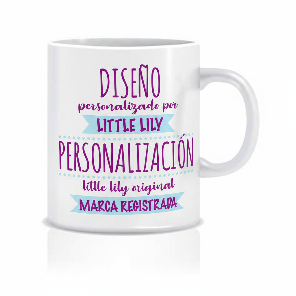 Taza con texto personalizado Little Lily Original