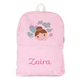 Mochila medium lona hada personalizada MiPipo con nombre Zaira estampado