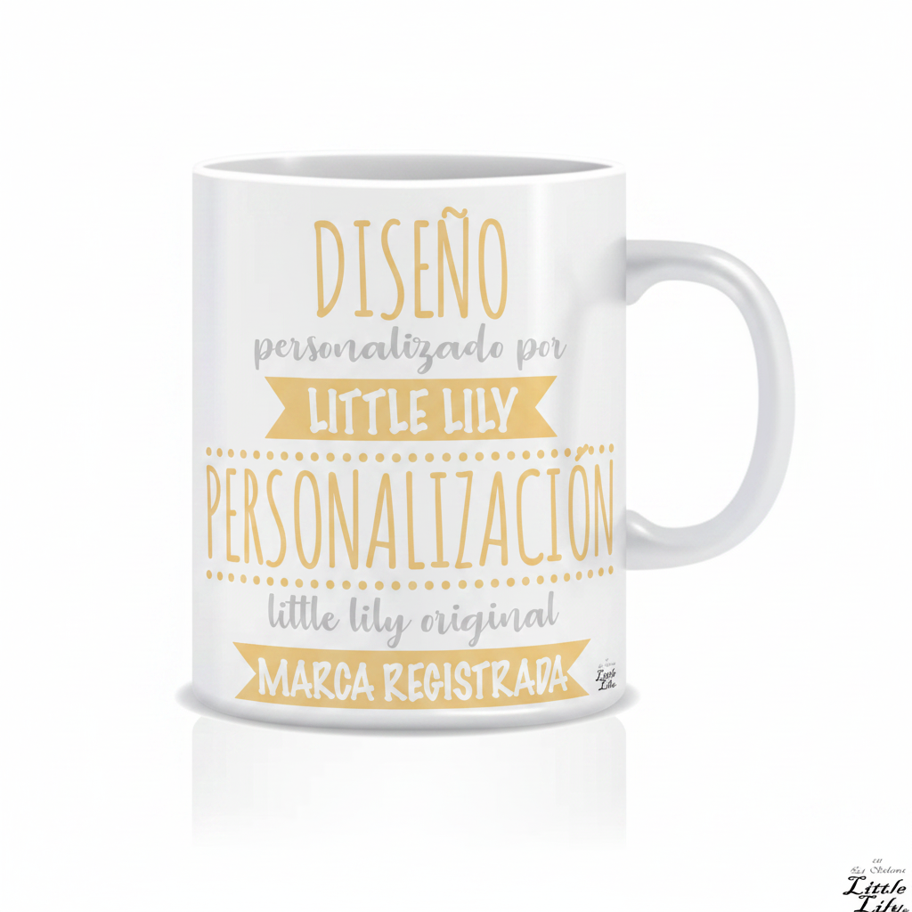 Taza con texto