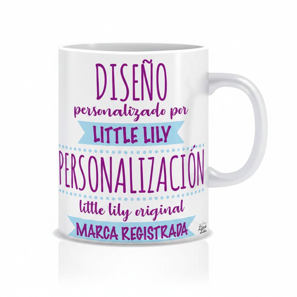Taza con texto