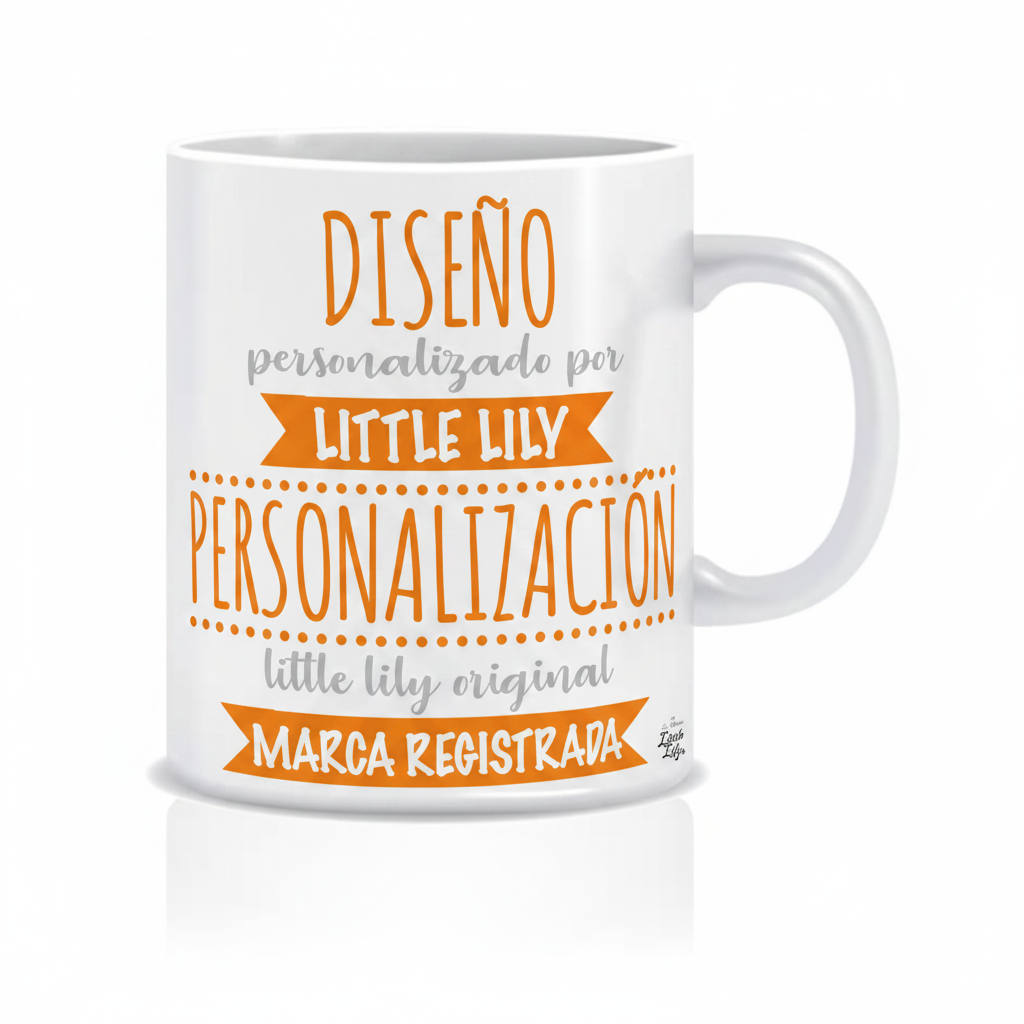 Taza con texto