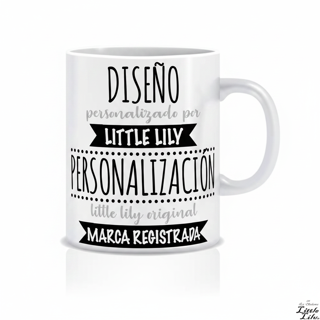 Taza con foto y texto