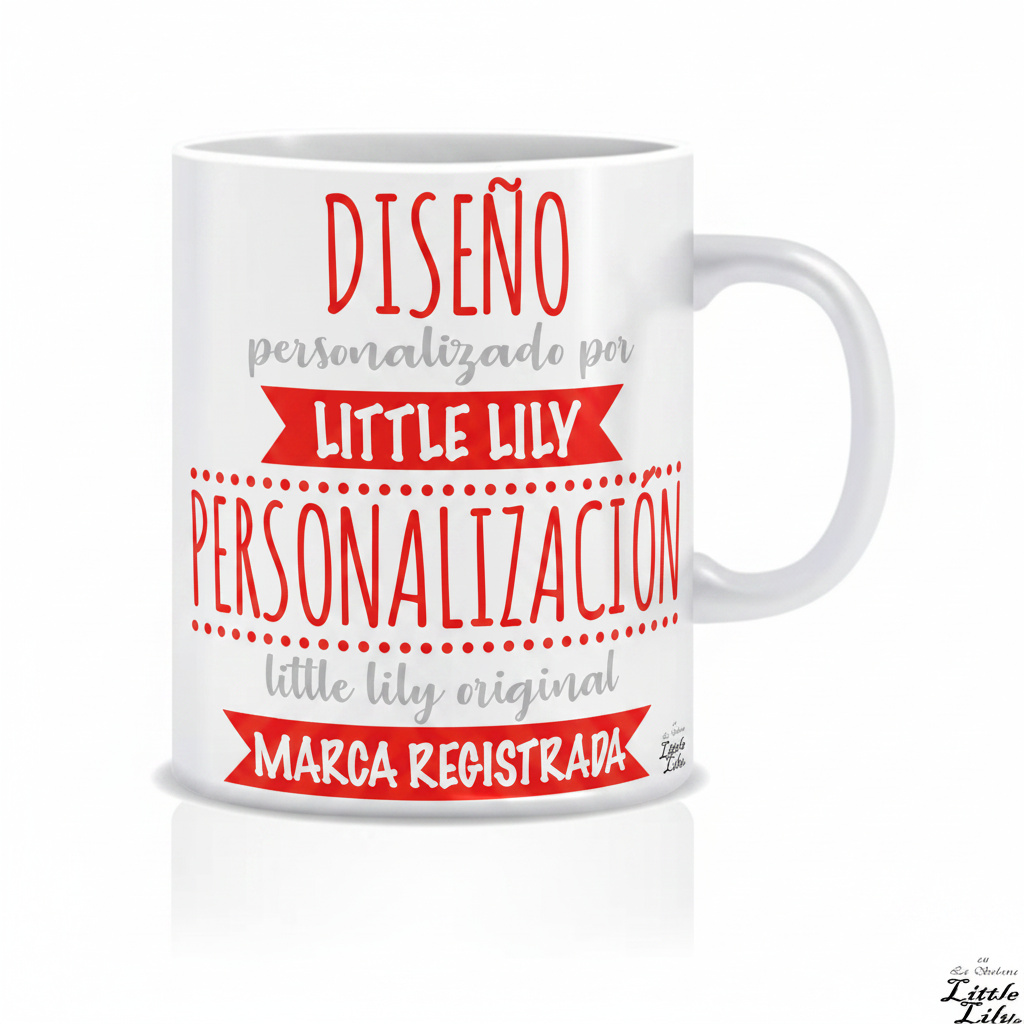 Taza con texto