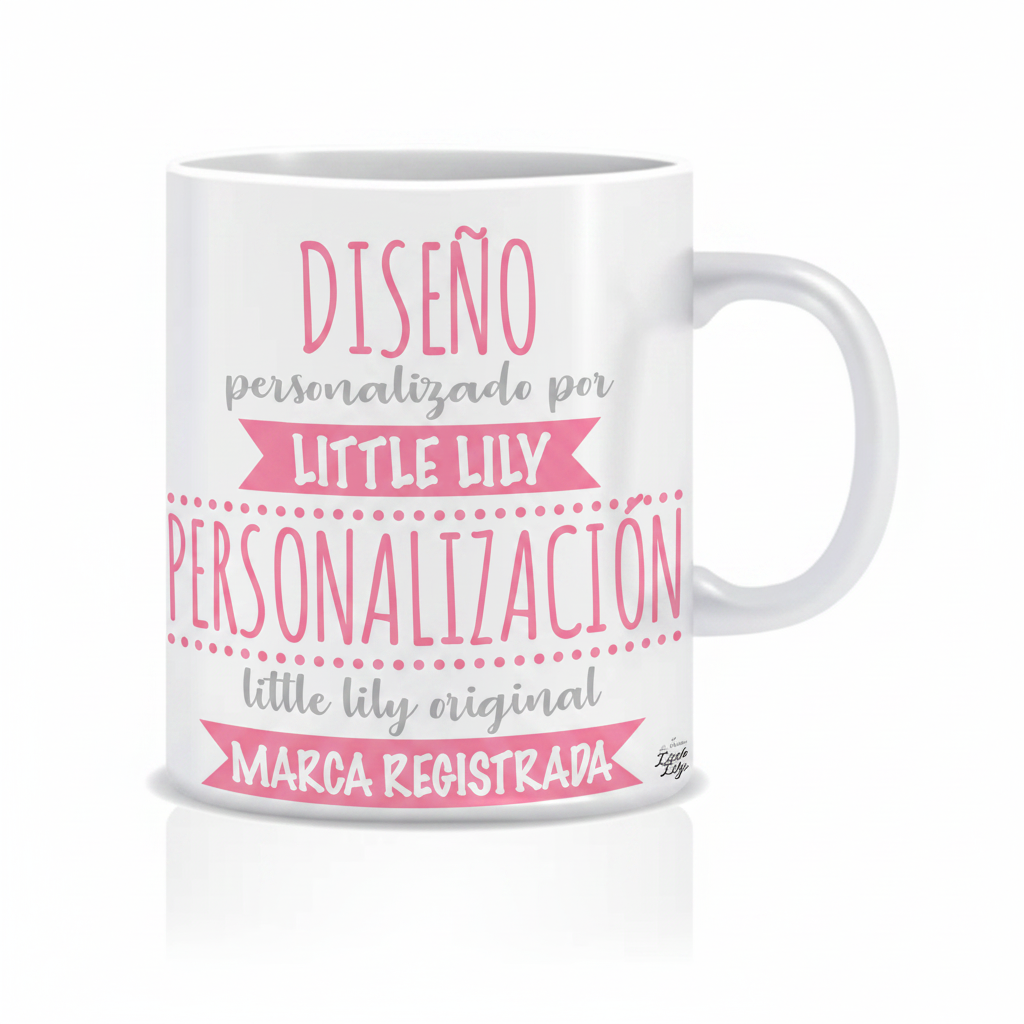 Taza con foto y texto