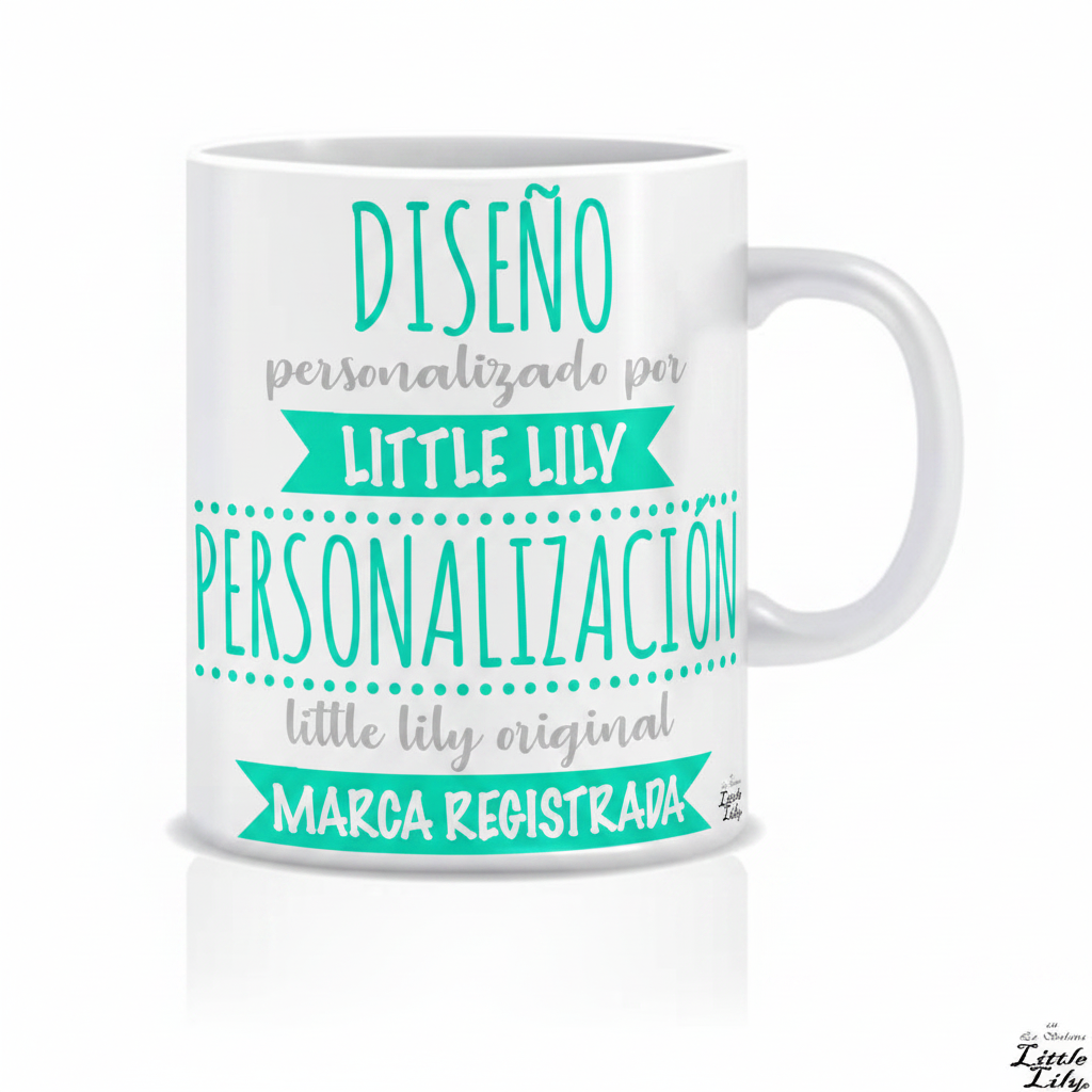 Taza con foto y texto